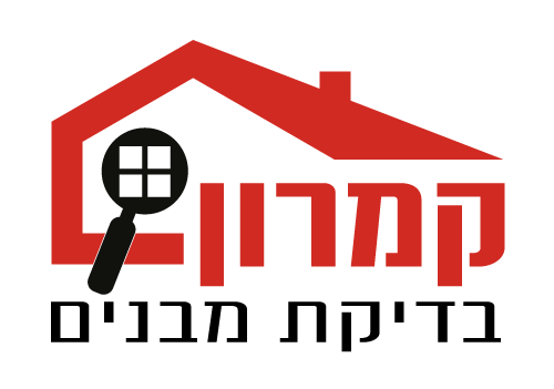 סמליל של קמרון - בדיקת מבנים, לוגו הכולל בית אדום עם זכוכית מגדלת המדגישה את נושא הבדק בית והביקורת